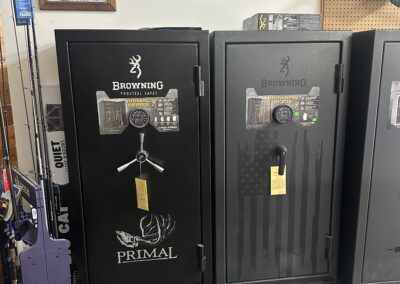 Two Browning gun safes side by side