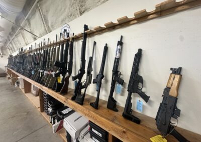 Row of In Stock Firearms